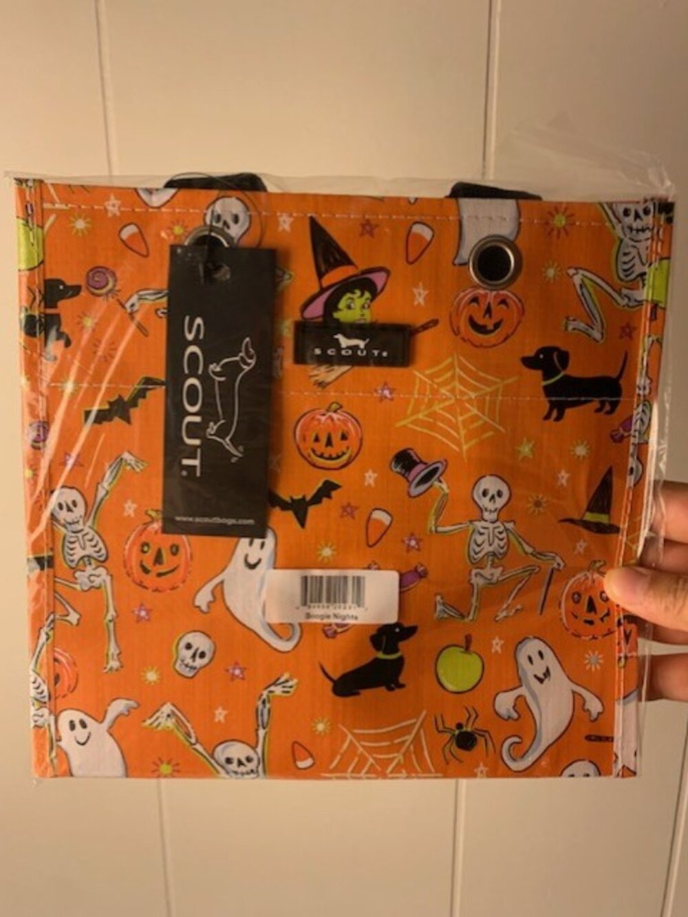 NWT ๐Scout Small Gift Bag Halloween Boogie Nights Six Packer - Picture 3 of 5